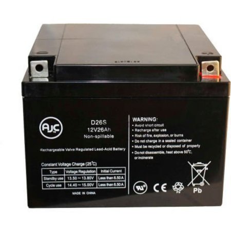 BATTERY CLERK AJC® Universal Power UB12260 12 Volt 26 Ah Sealed AGM 12V 26Ah Battery AJC-D26S-B-0-144750